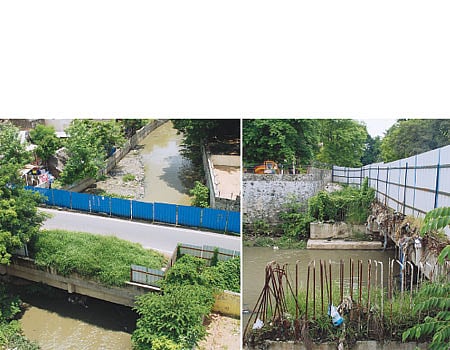 அதிகாரிகள் பனிப்போர்: பாதியில் நிற்கிறது பாலம்: மக்கள் அவதி