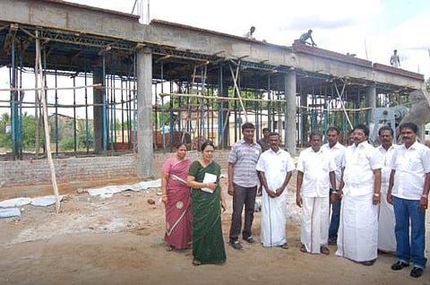 விருதுநகர் அருகே கோட்டூரில் ரூ.1.50 கோடியில் நவீன பேருந்து நிலையம் அமைக்கும் பணி மும்முரம்