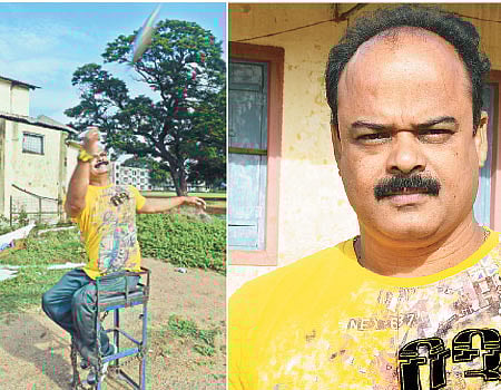 வட்டு எறித−ல் சாதிக்கும் மாற்றுத்திறனாளி!