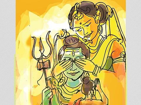 உமையம்மை சிவனின் இடப்பாகம் பெற்ற வரலாறு!