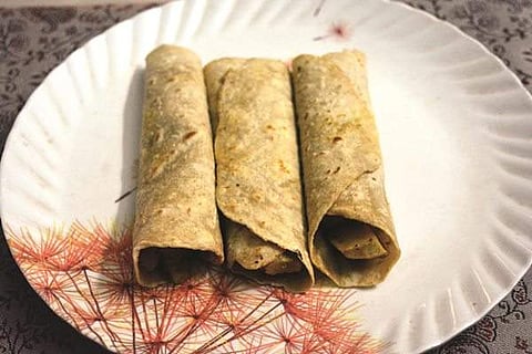 பனீர் சப்பாத்தி ரோல்