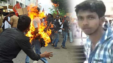 நாம் தமிழர் கட்சி பேரணியில் தீக்குளித்த இளைஞர் கவலைக்கிடம்