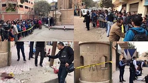 எகிப்து தேவாலயம் வெளியே மர்ம நபர்கள் துப்பாக்கிச்சூடு: 6 பேர் சாவு