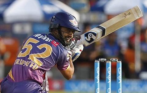 ஆறு பந்துகளில் ஆறு சிக்ஸர்கள்: புதிய ஐபிஎல் நட்சத்திரம் திரிபாதியின் வீரவிளையாட்டு!