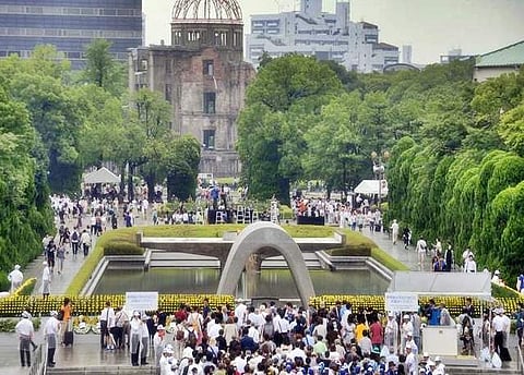 ஹிரோஷிமாவில் 'லிட்டில் பாய்' அணுகுண்டு வீசப்பட்ட 72-ஆவது ஆண்டு தினம்