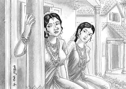 சென்ற நெஞ்சத்தைத் தேடுகிறாள்...