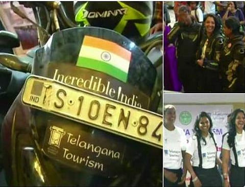 பைக்கிள் ஆசிய நாடுகளில் சுற்றுப்பயணம்: தெலுங்கானா பெண்கள் சாதனை