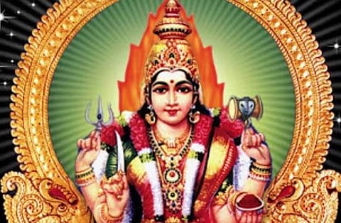 பாம்புருவாக இருந்து மக்களின் குறைகளைத் தீர்க்கும் கருமாரியம்மன்!