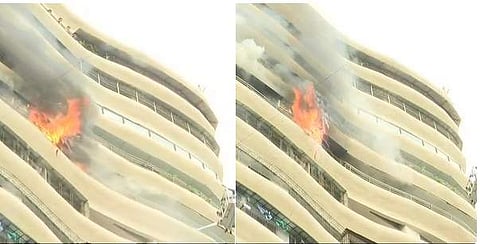 மும்பையில் கிறிஸ்டல் டவர் கட்டடத்தில் பயங்கர தீ விபத்து: 4 பேர் பலி