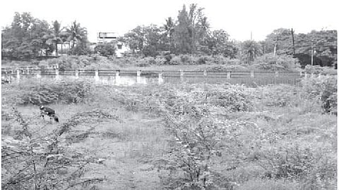 30 படுக்கை வசதி கொண்ட பல்நோக்கு மருத்துவமனை அமைக்க  ஒதுக்கப்பட்டுள்ள இடம்.