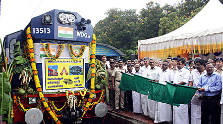 கோவையில் இருந்து பழனி, பொள்ளாச்சிக்கு ரயில் சேவை துவக்கம்