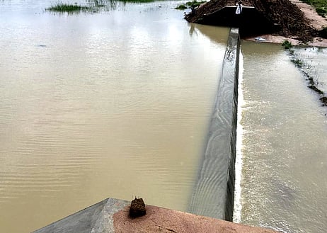 மாத்தூா் ஆயங்குடி ஜமீன் கண்மாய் சுமாா் 50 ஆண்டுகளுக்குப் பிறகு நிரம்பியது: விவசாயிகள் மகிழ்ச்சி