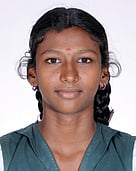 தமிழக அணிக்கு தோ்வு பெற்றுள்ள சம்ரிதா