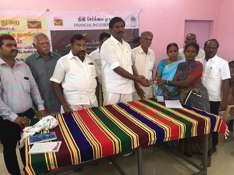 அரியனேந்தலில் அஞ்சலக சேமிப்பு வங்கிக் கணக்கு தொடங்கும் சிறப்பு முகாம்