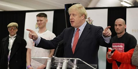 British Prime Minister Boris Johnson wins