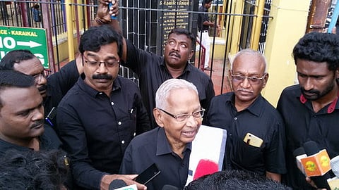 திராவிடக் கழகத் தலைவா் கி. வீரமணி.