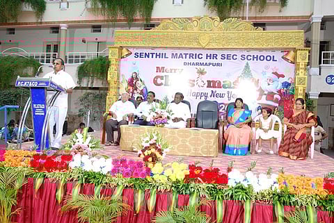 செந்தில் மெட்ரிக் பள்ளியில் கிறிஸ்துமஸ் விழா