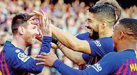 லாலிகா பட்டத்தை நெருங்குகிறது பார்சிலோனா