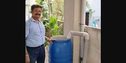 வெறும் ரூ.250 செலவில் மழை நீர் சேகரிப்பு மையம்: சென்னைவாசியின் சூப்பர் ஐடியா
