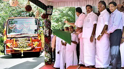 புதிய பேருந்துகளின் சேவையை தொடங்கி வைப்பு