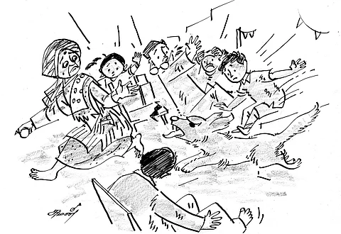 நாடகத்தில் நாய்! 