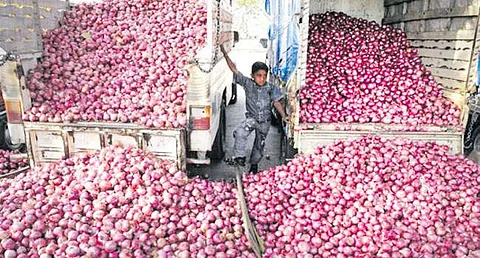 வெங்காயம் ஏற்றுமதிக்கு தடை: விலை உயர்வை கட்டுப்படுத்த மத்திய அரசு அதிரடி