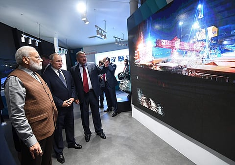 மோடியின் ரஷ்ய பயணத்தின்போது