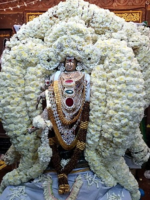 வெள்ளை சாற்றில் கைலாசநாதா் கோயில் நடராஜா்.