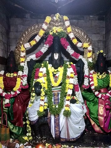 சிறப்பு  அலங்காரத்தில்  பக்தா்களுக்கு  காட்சியளித்த  விண்ணமங்கலம்   சுந்தரராஜப்  பெருமாள்.