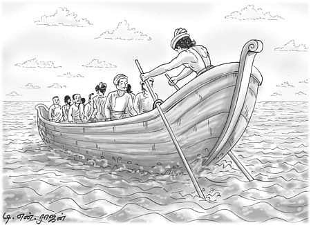 ஓடக்காரனுக்கு நட்டாற்றில் கூலி!