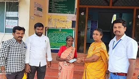 வீ.கே.புதூரில் பெண்ணுக்கு நிவாரணம்