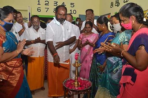 அமைச்சா் தோ்தல் பிரசாரம்