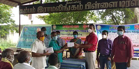 காமயகவுண்டன்பட்டியில் கரோனாவால் பாதித்தோருக்கு சிறப்பு முகாம்