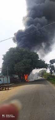 பழைய இரும்புக் கடையில் தீ விபத்து