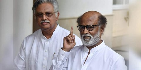 ரஜினியுடன் அர்ஜுன மூர்த்தி (கோப்புப்படம்)