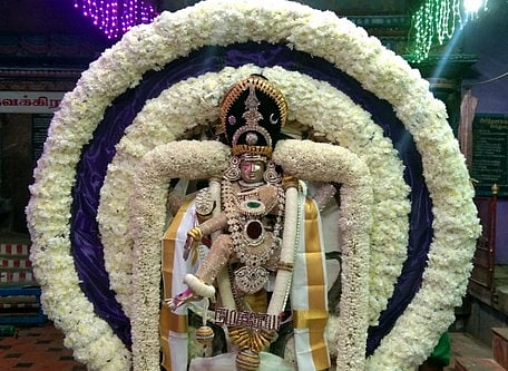 வெள்ளை சாற்றில் அருள்பாலித்த நடராஜா்.