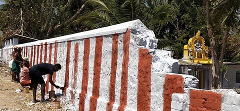 குமரி காசி விஸ்வநாதா் கோயிலில் உழவாரப்பணி