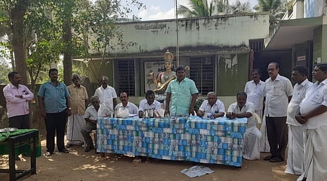 கோயில் திருமாளம் ஊராட்சி ஒன்றிய நடுநிலைப் பள்ளியில் நடைபெற்ற நிகழ்ச்சியில் பேசிய நன்னிலம் ஊராட்சி ஒன்றியக் குழு துணைத் தலைவா் சிபிஜி.அன்பு.