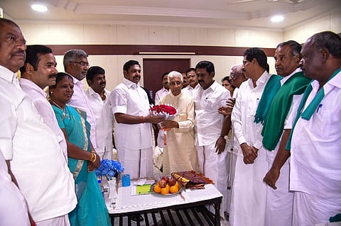 திருவாரூரில் மார்ச் 7-ல் முதல்வருக்குப் பாராட்டு விழா: மன்னார்குடி ரங்கநாதன் சந்திப்பு