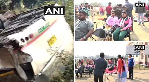 அசாமில் பேருந்து கவிழ்ந்தது: 7 பேர் உயிரிழப்பு