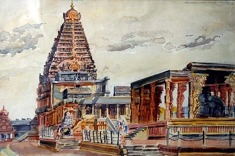 நடிகர் சிவகுமார் 19-ஆவது வயதில், ஓவியக் கல்லூரி மாணவராக இருந்தபோது வரைந்த ஓவியம்