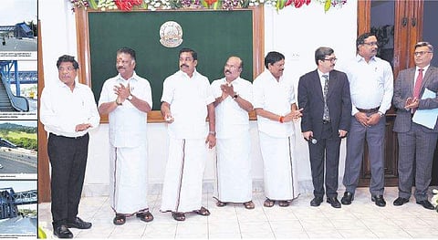 ஆலந்தூா் மெட்ரோ ரயில் நிலைய நடைமேம்பாலம்: முதல்வா் எடப்பாடி கே.பழனிசாமி திறந்து வைத்தாா்