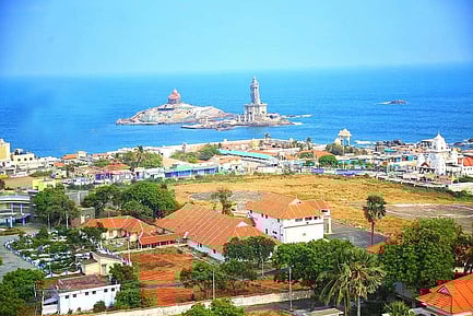 சா்வதேச சுற்றுலாத் தலமான கன்னியாகுமரி.