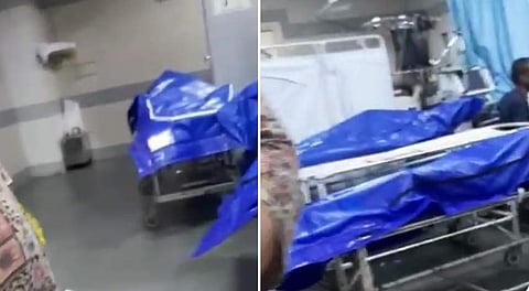 மும்பை: கரோனா நோயாளிகளுடன் பிளாஸ்டிக் பைகளில் சுற்றப்பட்ட உடல்கள் (விடியோ)