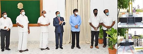 தினமணி செய்தி எதிரொலி: இசைமேதை விளாத்திகுளம் நல்லப்பசாமிக்கு நினைவுத் தூண் திறப்பு