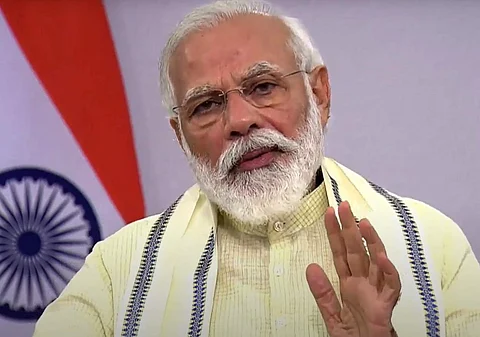 நாட்டு மக்களுக்கு தொலைக்காட்சி வழியாக செவ்வாய்க்கிழமை உரையாற்றிய பிரதமர் நரேந்தி மோடி