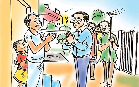 கரோனா தடுத்தாலும் கடமை தவறாத அலுவலர்கள்!