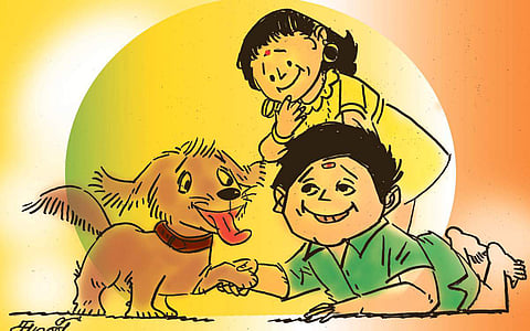 ஐந்தறிவுக்குட்டி நாய்!