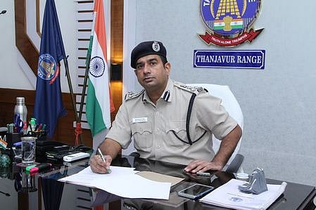 தஞ்சாவூா் சரகடி ஐ.ஜி. பொறுப்பேற்பு