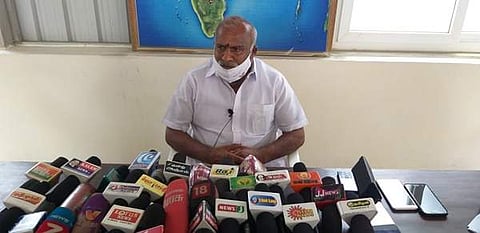திருப்பூரில் ஹிந்து முன்னணி மாநிலத் தலைவர் காடேஸ்வரா சி.சுப்பிரமணியம்